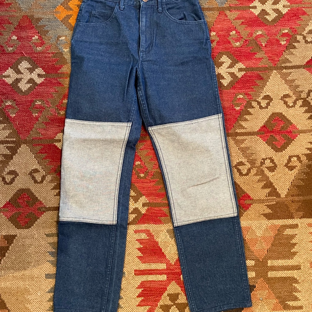 Carleen Two Tone Jeans, Dark Rinse